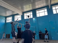 Соревнования по волейболу среди студентов 1, 2, и 3 курсов